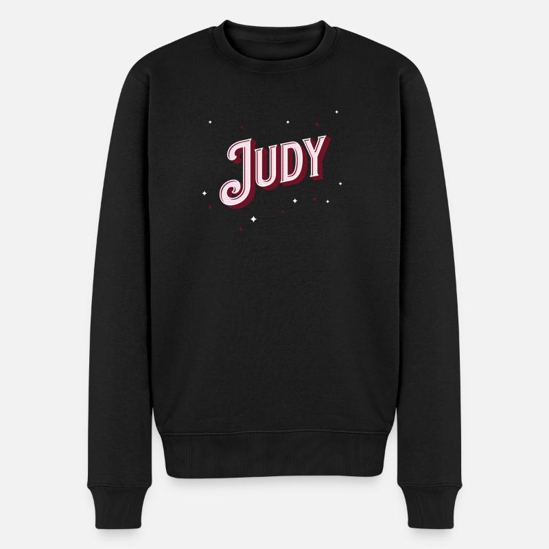 Prénom Judy personnalisé - Pull Premium bio Homme - noir
