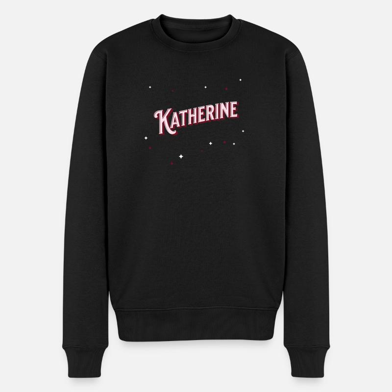 Katherine name personalized - Men's Premium Organic Jumper - black