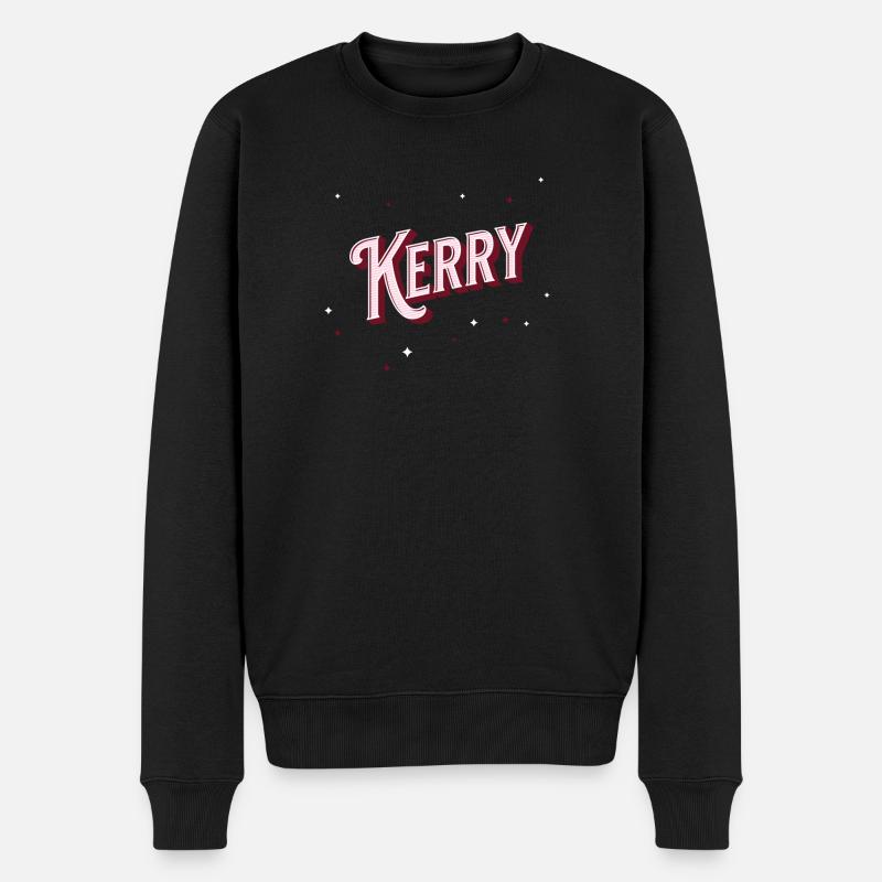 Kerry name personalized - Men's Premium Organic Jumper - black