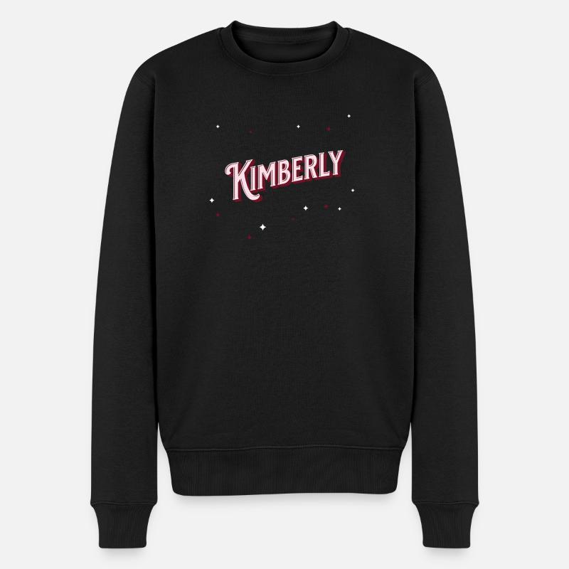 Personalized Kimberly name - Men's Premium Organic Jumper - black