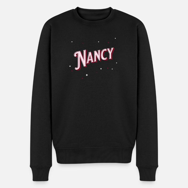 Nancy name personalized - Men's Premium Organic Jumper - black