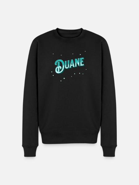 Duane names personalized - Men's Premium Organic Jumper - black