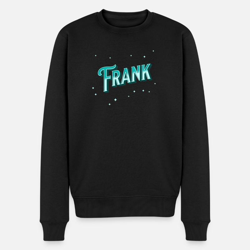 Frank name personalized - Men's Premium Organic Jumper - black