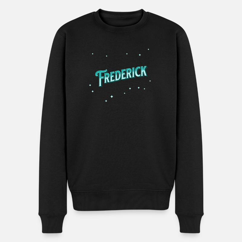 Frederick nom personnalisé - Pull Premium bio Homme - noir