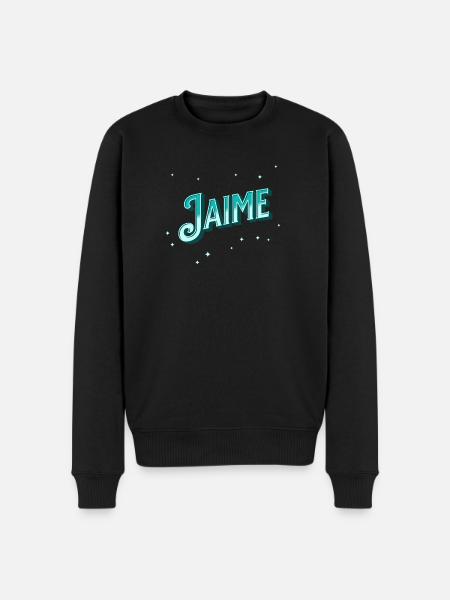 Jaime name personalized - Men's Premium Organic Jumper - black