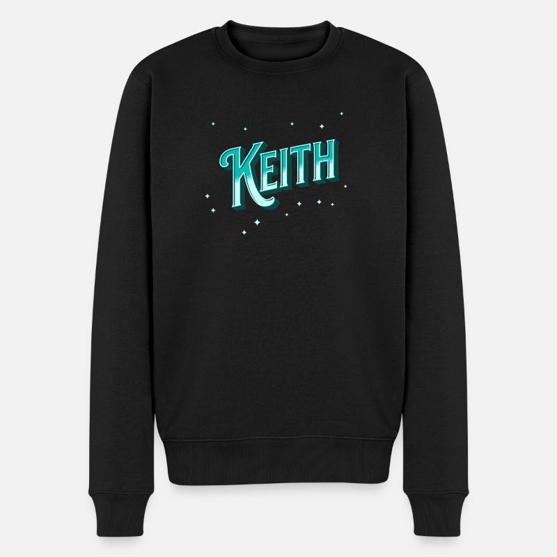 Keith nom personnalisé - Pull Premium bio Homme - noir