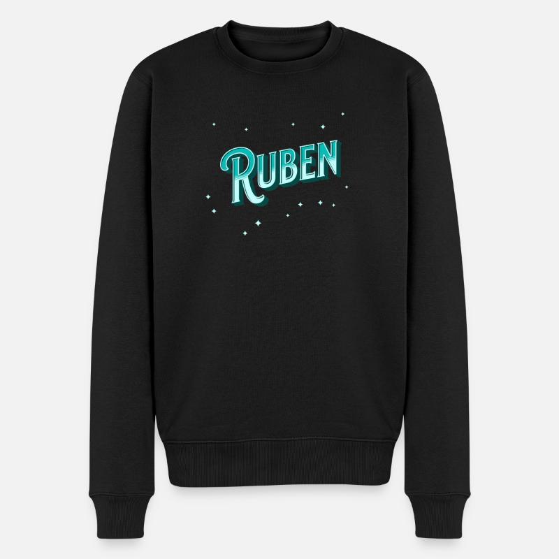 Nom Ruben personnalisé - Pull Premium bio Homme - noir