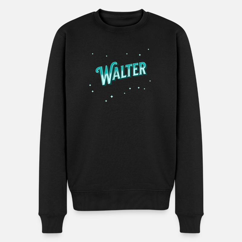Nom Walter personnalisé - Pull Premium bio Homme - noir