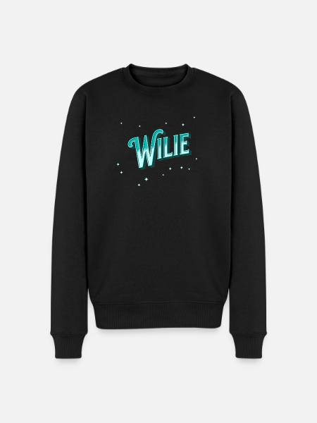 Wilie name personalized - Men's Premium Organic Jumper - black