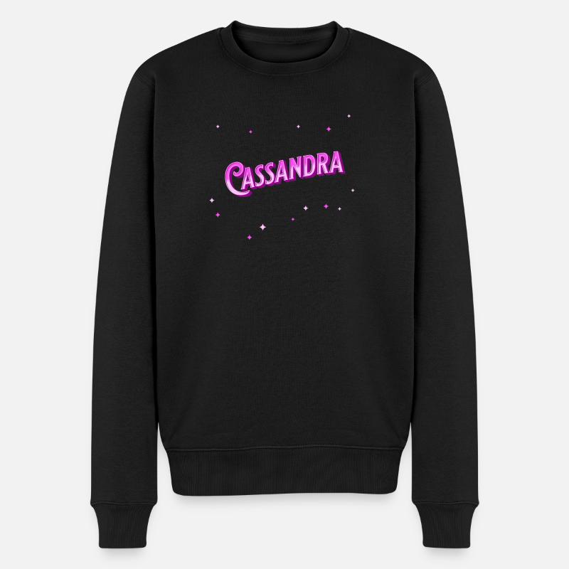 Cassandra nom personnalisé - Pull Premium bio Homme - noir