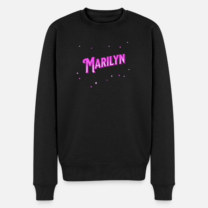 Nom Marilyn personnalisé - Pull Premium bio Homme - noir
