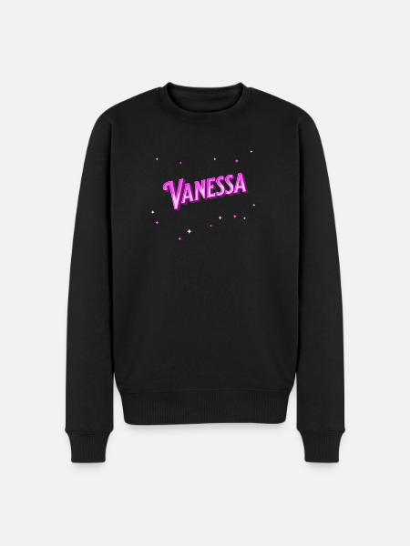 Vanessa name personalized - Men's Premium Organic Jumper - black