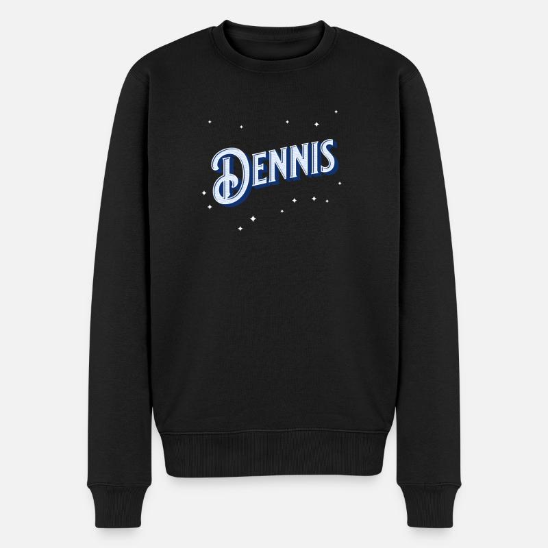 Nom Dennis personnalisé - Pull Premium bio Homme - noir