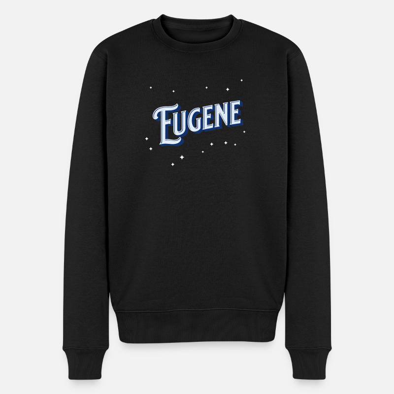 Eugene name personalized - Men's Premium Organic Jumper - black