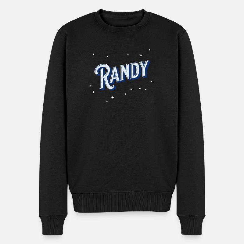 Randy's name personalized - Men's Premium Organic Jumper - black