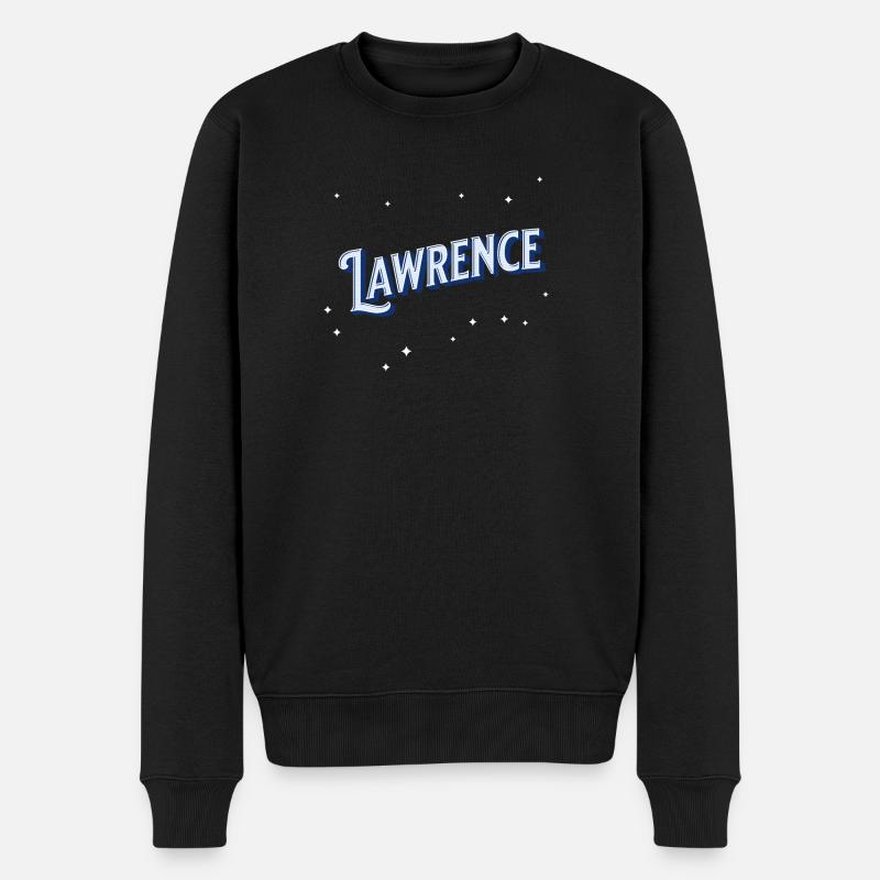 Nom Lawrence personnalisé - Pull Premium bio Homme - noir