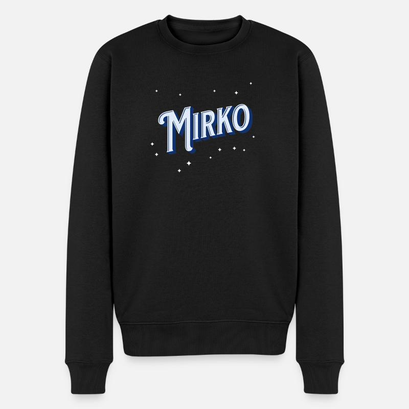 Nom Mirko personnalisé - Pull Premium bio Homme - noir