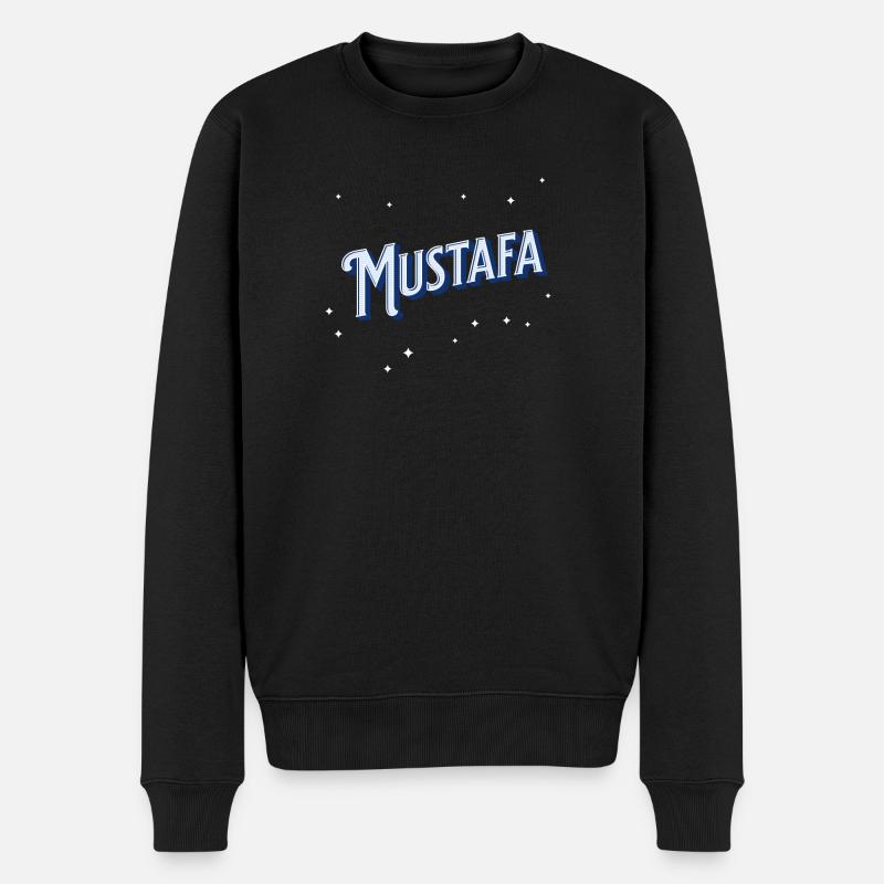Nom Mustafa personnalisé - Pull Premium bio Homme - noir