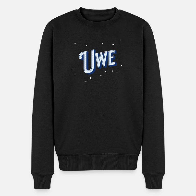 Nom Uwe personnalisé - Pull Premium bio Homme - noir