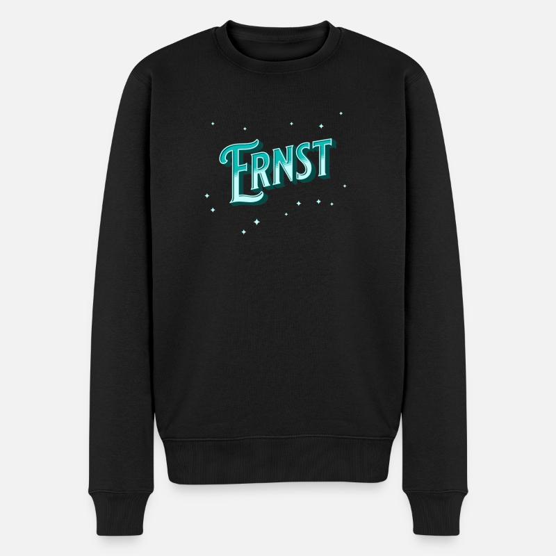 Ernst Namen personnalisé - Pull Premium bio Homme - noir