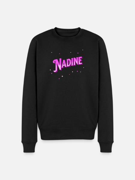 Nadine name personalized - Men's Premium Organic Jumper - black