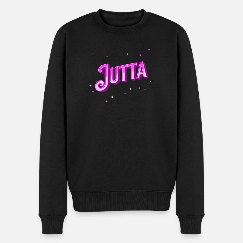 Le nom de Jutta personnalisé - Pull Premium bio Homme - noir