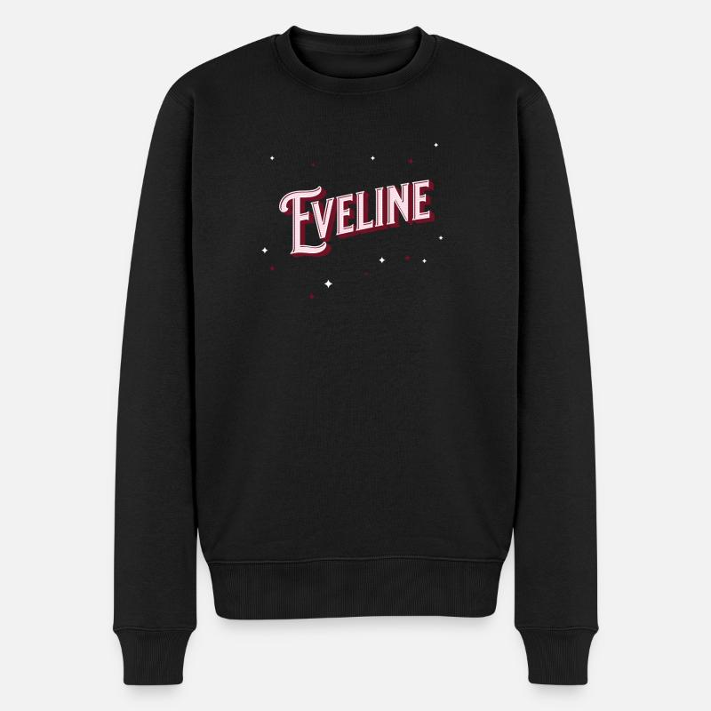 Eveline name personalized - Men's Premium Organic Jumper - black