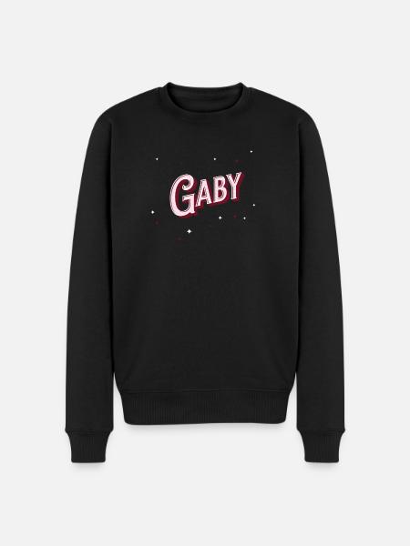 Gaby name personalized - Men's Premium Organic Jumper - black
