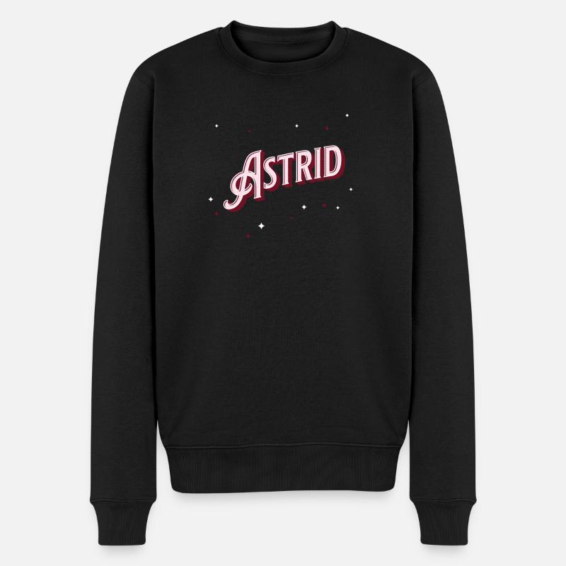 Astrid nom personnalisé - Pull Premium bio Homme - noir