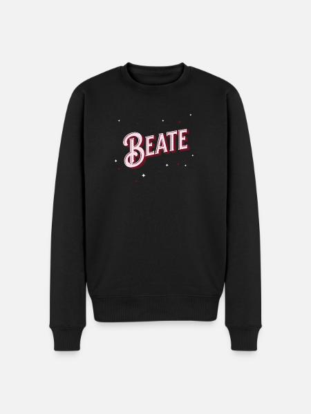 Beate name personalized - Men's Premium Organic Jumper - black
