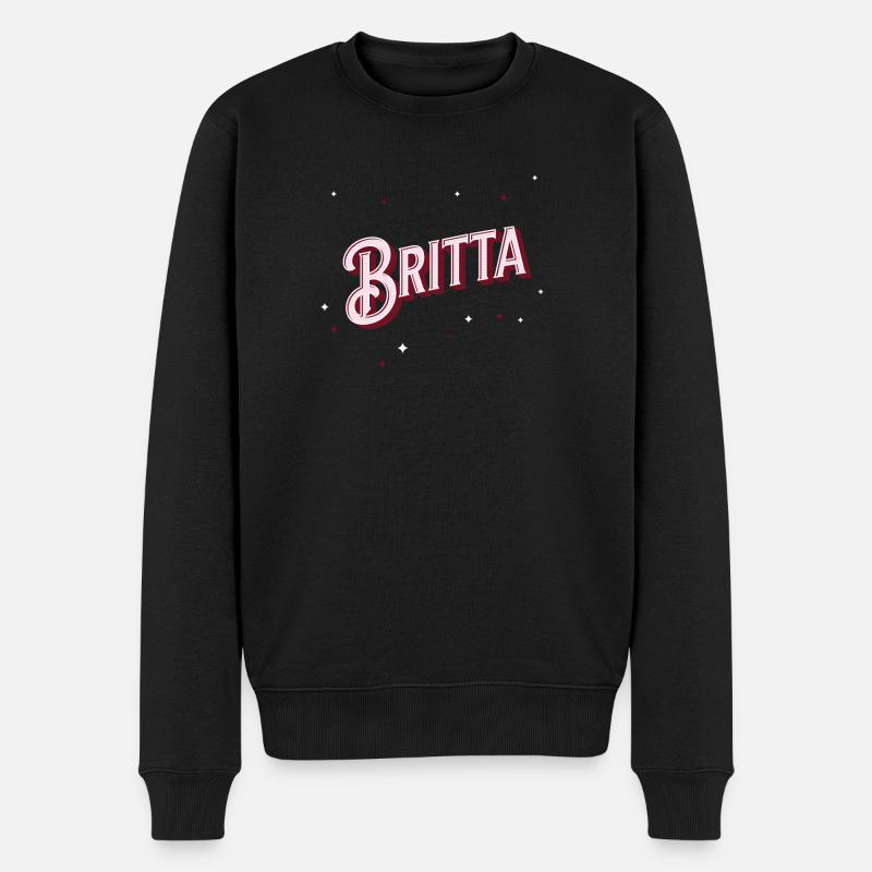 Nom Britta personnalisé - Pull Premium bio Homme - noir