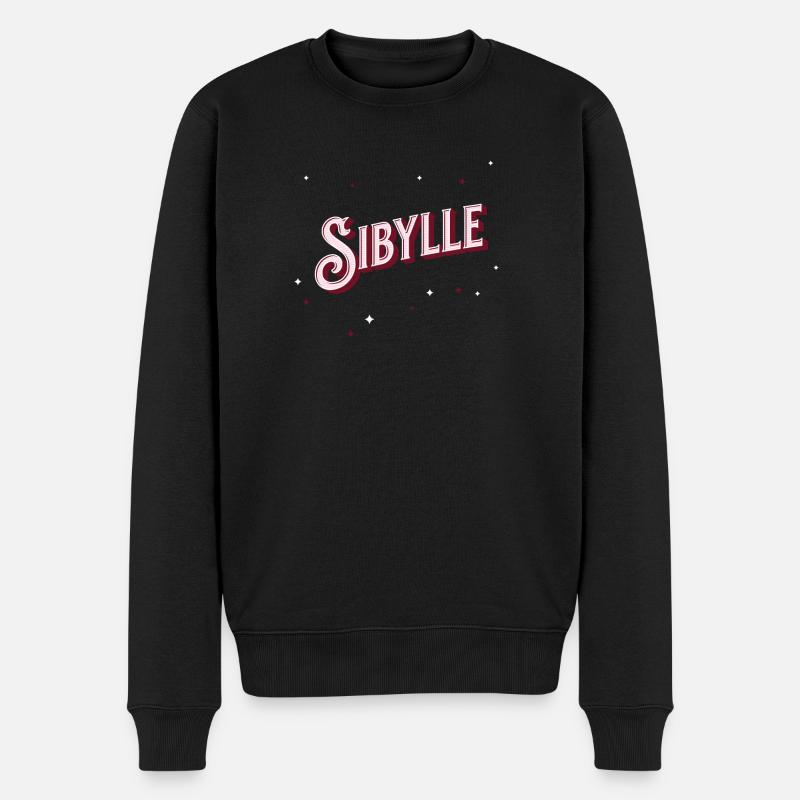 Nom Sibylle personnalisé - Pull Premium bio Homme - noir