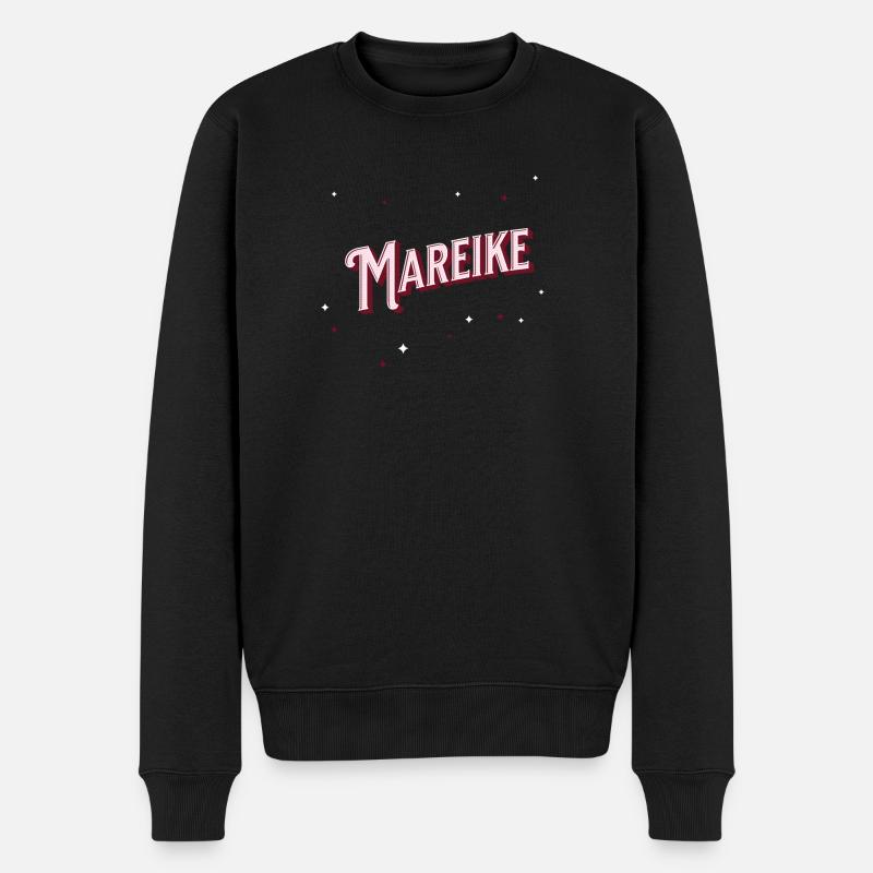 Mareike Namen personalisiert - Männer Premium Bio Pullover - Schwarz