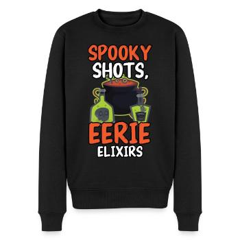 Spooky Shots Scary Elixirs Bartender Hallow - Men's Premium Organic Jumper - black - Front - Nico (187cm)