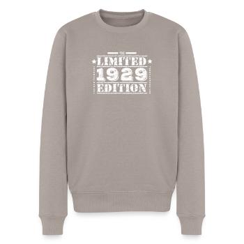 1929 Limited Edition Geburtstag - Männer Premium Bio Pullover - Taupe - Vorne - Nico (187cm)