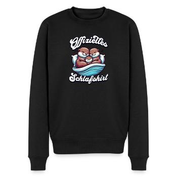 Official Sleep Shirt Otter Family Men Women - Men's Premium Organic Jumper - black - Front - Nico (187cm)