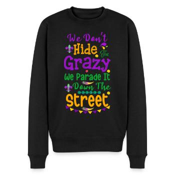 Mardi Gras Parade Kostüme Fest Karneval - Männer Premium Bio Pullover - Schwarz - Vorne - Nico (187cm)