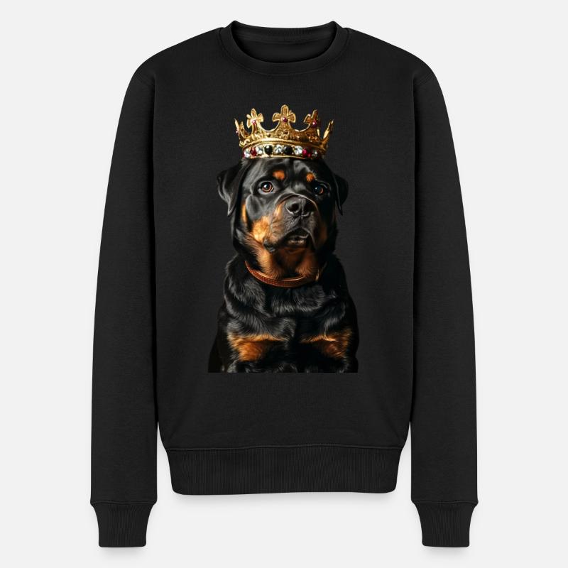 Rottweiler - Männer Premium Bio Pullover - Schwarz