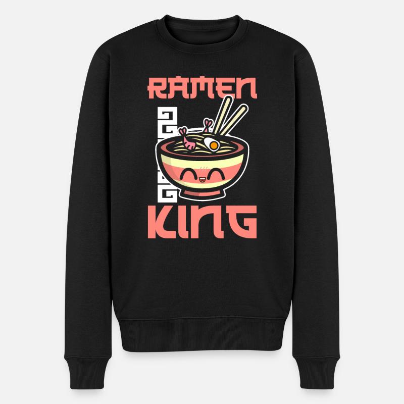 Ramen King - Männer Premium Bio Pullover - Schwarz