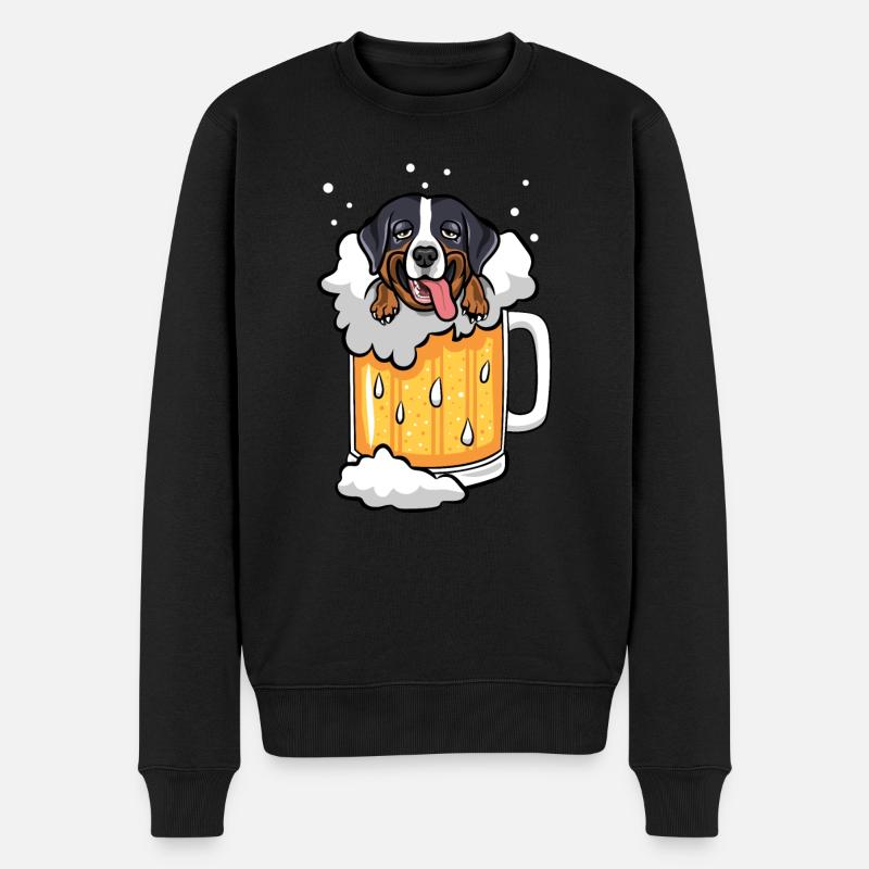 Berner Sennen Bier - Pull Premium bio Homme - noir