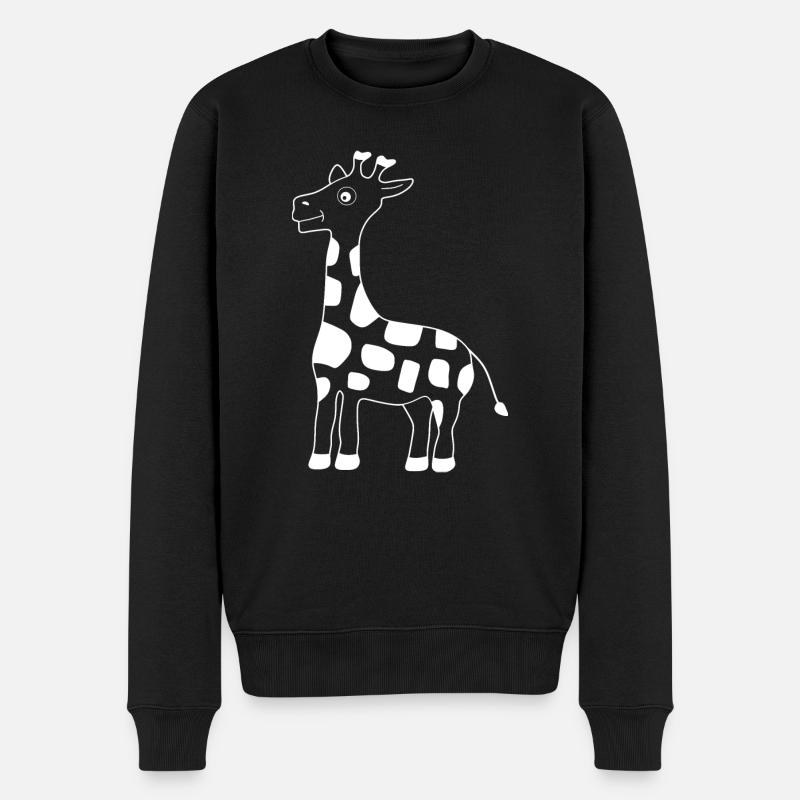 Girafe blanche - Pull Premium bio Homme - noir