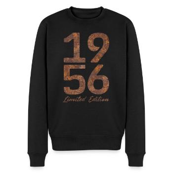 Vintage 1956 Limited Edition Rust Look - Men's Premium Organic Jumper - black - Front - Nico (187cm)