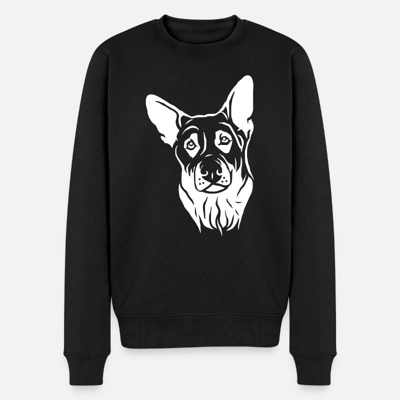 Chien de berger - Pull Premium bio Homme - noir