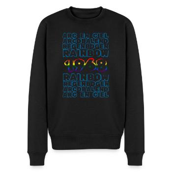 Jahr 1968 - Männer Premium Bio Pullover - Schwarz - Vorne - Nico (187cm)