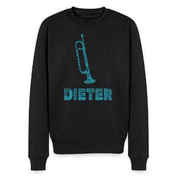 Blasmusik Dieter - Männer Premium Bio Pullover - Schwarz - Vorne - Nico (187cm)