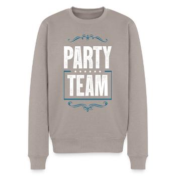Équipe du parti - Pull Premium bio Homme - taupe - Devant - Nico (187cm)
