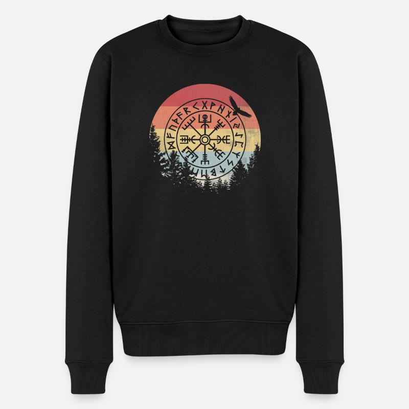 Écriture runique - Pull Premium bio Homme - noir