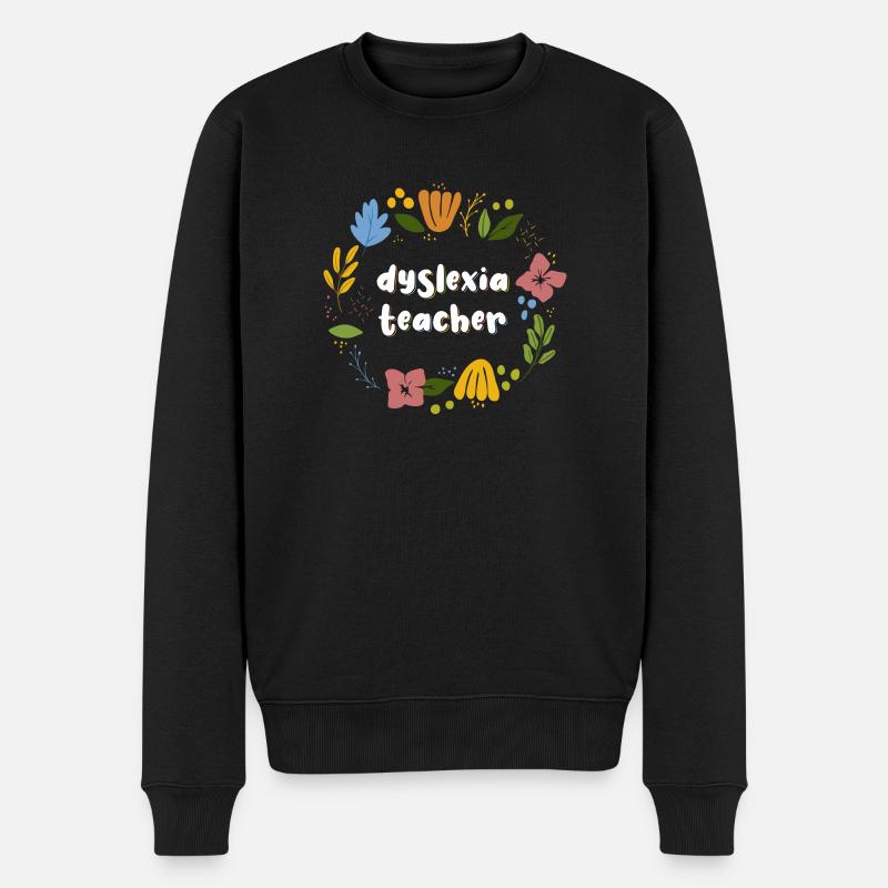 Dyslexie Enseignant Dyslexie Cadeau - Pull Premium bio Homme - noir