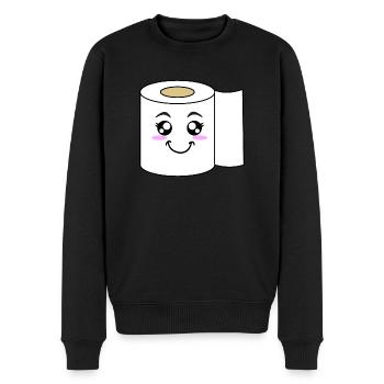 Kawaii Papier toilette - Pull Premium bio Homme - noir - Devant - Nico (187cm)