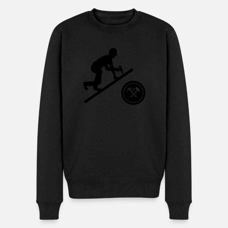 couvreur artisan - Pull Premium bio Homme - noir